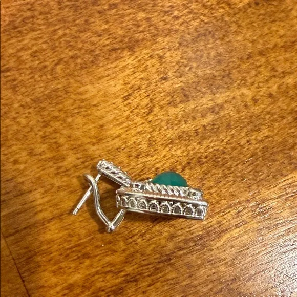 Judith Ripka Sterling Silver Pendant & Earring Heart Set - Picture 2 of 4